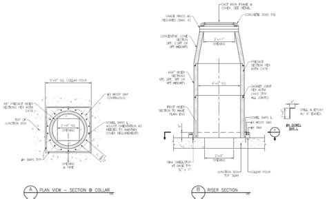 main sewer junction box detail|48x48 stormwater junction box.